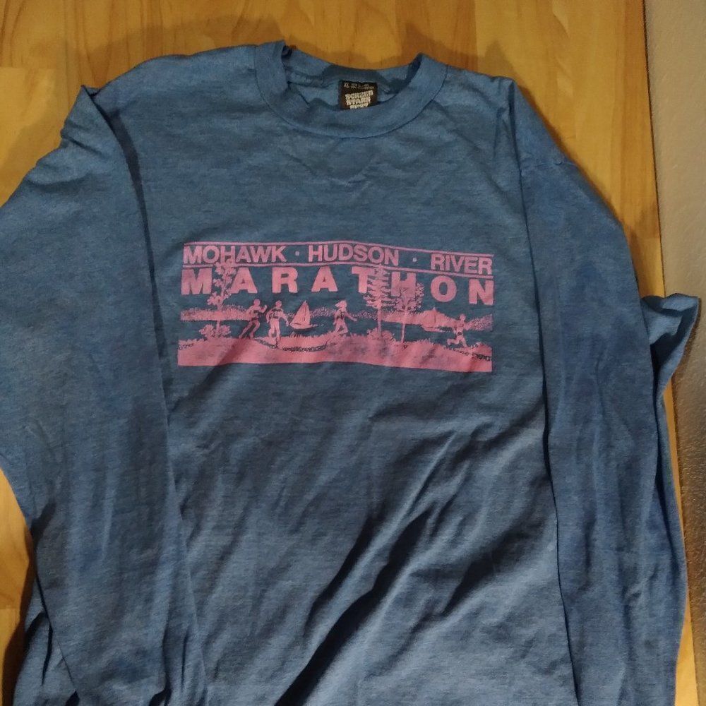 Vintage Mohawk Hudson River Marathon Long Sleeve T-Shirt